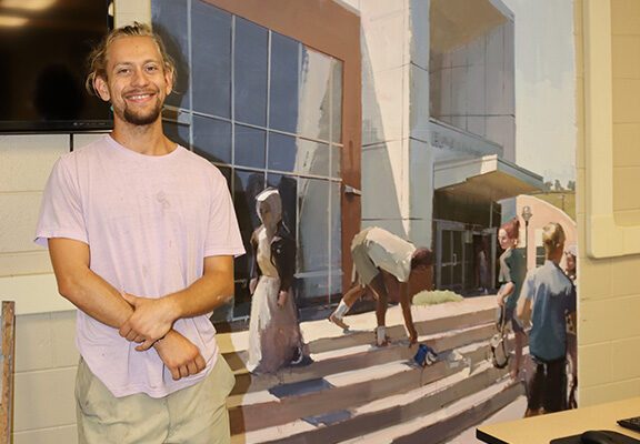 BSSS Faculty Member Creates Mural